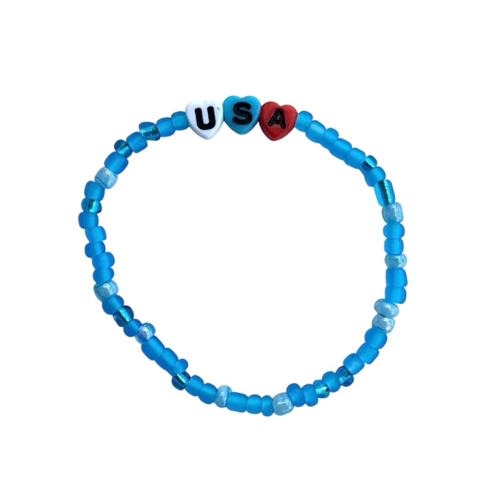 Handmade U.S.A. Beaded Bracelet